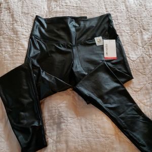 Black, Shiny Marika Leggings